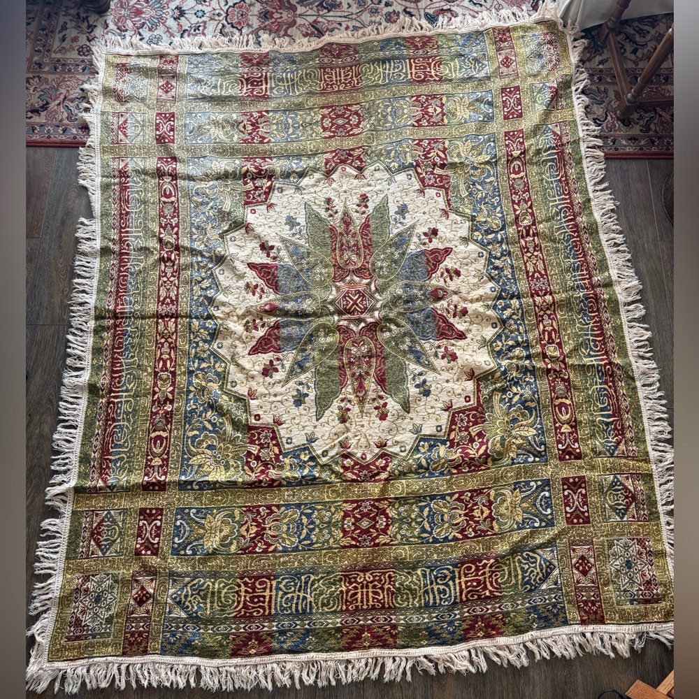 Spanish Granada craftsman woven tapestry textile - Picture 3 of 15